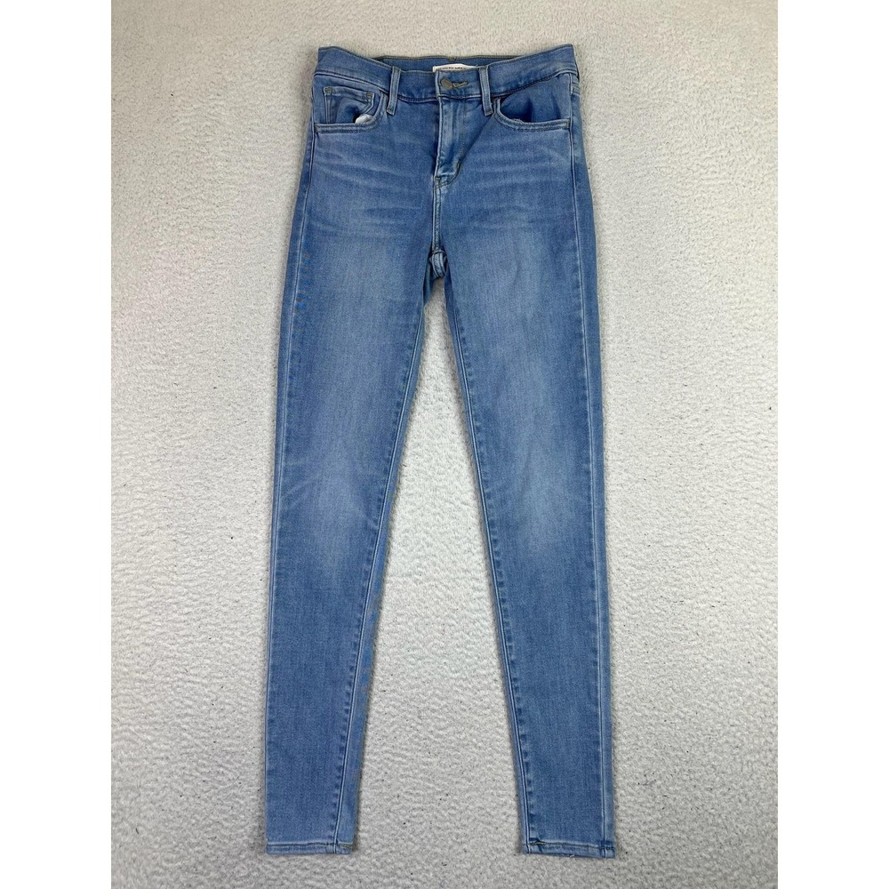 Levis 720 High Rise Super Skinny‎ Jeans Womens 25x30 Light Wash Stretch Denim